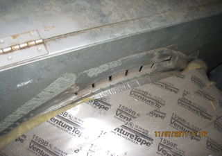 supply duct leaks