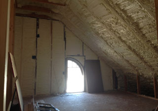 Closed Cell Attic Floor Flashing