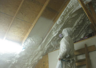 Closed Cell Attic Floor Flashing