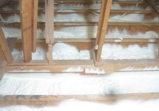Closed Cell Attic Floor Flashing