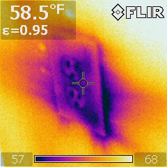 Electrical plug leaking air